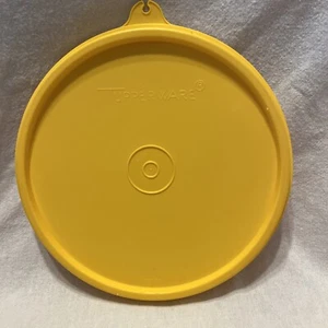 Vintage Tupperware Deckel C TAB 227 GELB Ersatzdeckel 6" Dichtung GUC - Bild 1 von 3