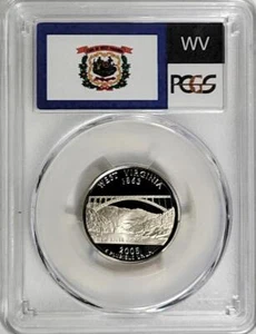 2005 - S Clad Washington Quarter - West Virginia - PCGS  PR70DCAM - Flag Series - Picture 1 of 2
