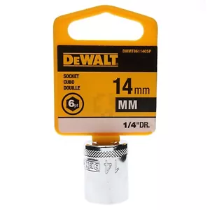 Toma de cromo métrica DeWALT DWMT86114OSP 14 mm, unidad de 1/4", 86-114D 6 puntos - Imagen 1 de 14
