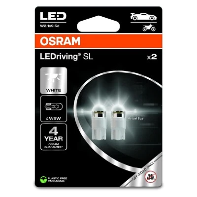OSRAM 2 LAMPADINE LED POSIZIONE W5W T10 6000K 2825DWP Premium - Immagine 1 di 3