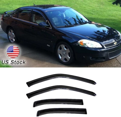 For 06-13 Impala 14-16 Impala Limited Window Visor Sun Rain Guard Vent Shade Foto 1 de 4