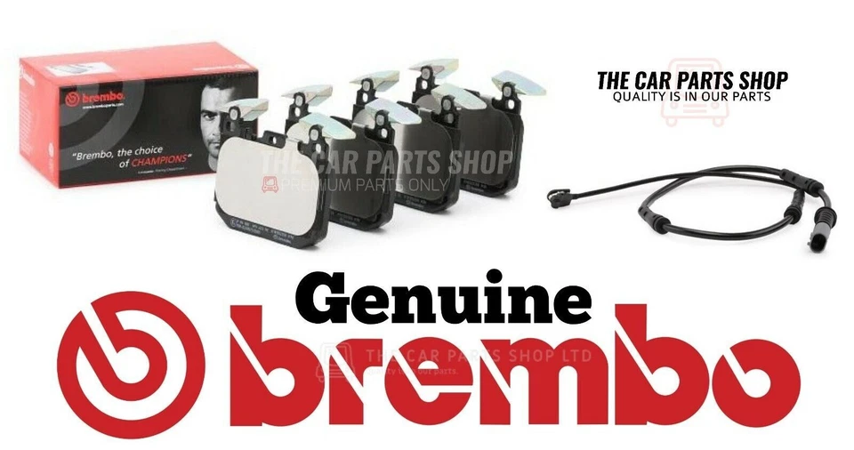 FOR BMW 320i 2.0 MSPORT F30 FRONT BREMBO BRAKE PADS & SENSOR OE QUALITY PARTS - Image 1 of 1