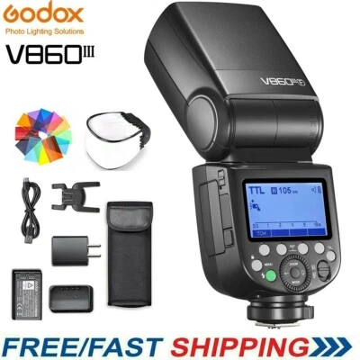 Godox V860III-F 2.4G TTL Li-ion Battery Wireless Camera Flash Speedlite for Fuji - Image 1 of 4