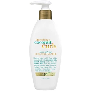 OGX Quenching+Coconut Curls Frizz-Defying Curl Styling Milk Nourishing Leave-In - Picture 1 of 9