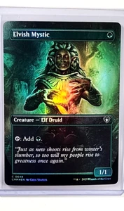 2023 MTG Magic the Gathering Commander Masters Borderless Foil 648 Elvish Mystic - Bild 1 von 3