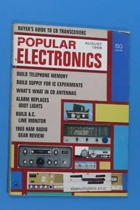 Popular Electronics Magazine August 1968 CB Transceivers & Telephone Memory - Picture 1 of 2