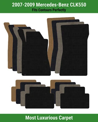 Alfombrillas Lloyd Luxe fila delantera y trasera para Mercedes-Benz CLK550 2007-2009  Foto 1 de 4