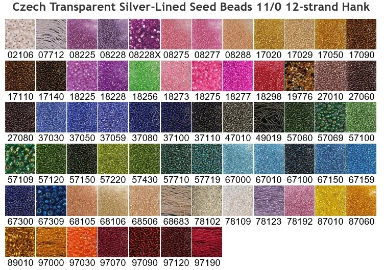 Checo 11/0 Preciosa Transparente Forrado en S Cuentas Semilla Vidrio Rocaille 12 Hilos Hank Foto 1 de 1