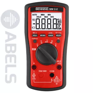 Benning TRUE RMS Digital-Multimeter MM 2-2 MM2-2 (044692) *NEU* - Bild 1 von 3