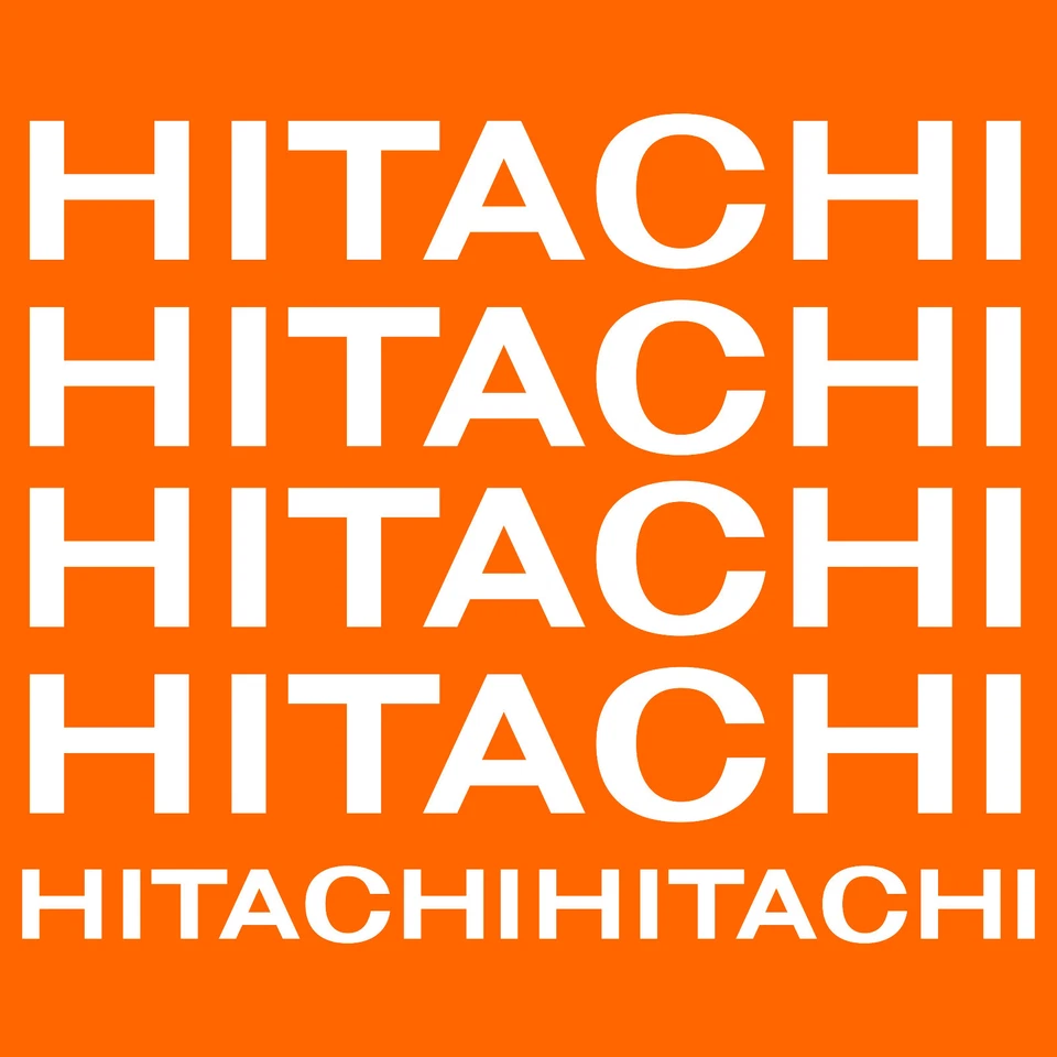 Hitachi sticker decal excavator 6 pieces pieces - Image 1 of 1