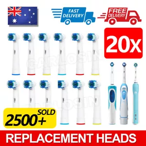 20x Replacement Toothbrush Electric Brush Heads For Oral B Braun Models Series - Picture 1 of 11