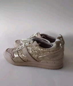 G by Guess Gold Sparkle / Wildleder Sneaker 7,5M  - Bild 1 von 5