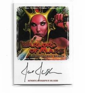 WARLORD OF MARS EXCLUSIVE SAN DIEGO COMIC CON 2012 AUTOGRAPH JOE JUSKO Z-CARD - Picture 1 of 3