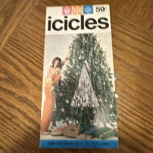Vintage Weihnachtsbaum Eiszapfen ~ Marathon Franke Co. Baltimore, MD ~ 1000 Strang - Bild 1 von 6