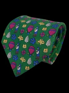 Authentic Ferragamo 100% Silk Made in Italy Tie - Picture 1 of 10