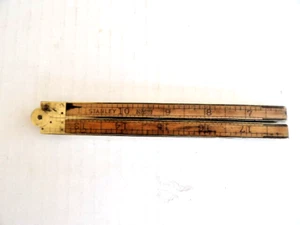 Vintage Antique STANLEY #62 1/2 folding rule ruler - Picture 1 of 8