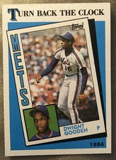 1989 Topps Dwight Gooden Turn Back The Clock Card #661 Mets Pitcher High-Grade