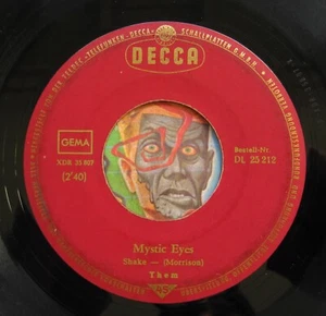 HEAR Them 45 Mystic Eyes / If You And I Could Be germany garage Van Morrison - Picture 1 of 2
