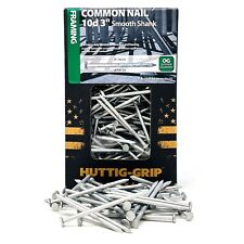 335 pcs Huttig-Grip 3 in Framing Common Nails 10d, Outdoor Galvanized, 5 lb Pack