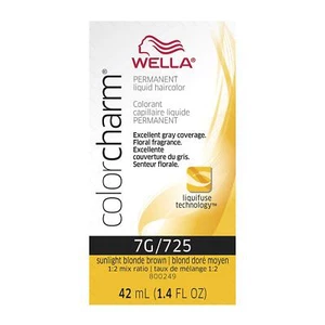 WELLA Color Charm Permanent Liquid Hair Color for Gray Coverage, 7G Sunlight - Picture 1 of 8