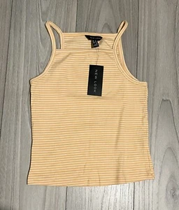 BNWT New Look Womens Striped Crop Top size 12 - Picture 1 of 4