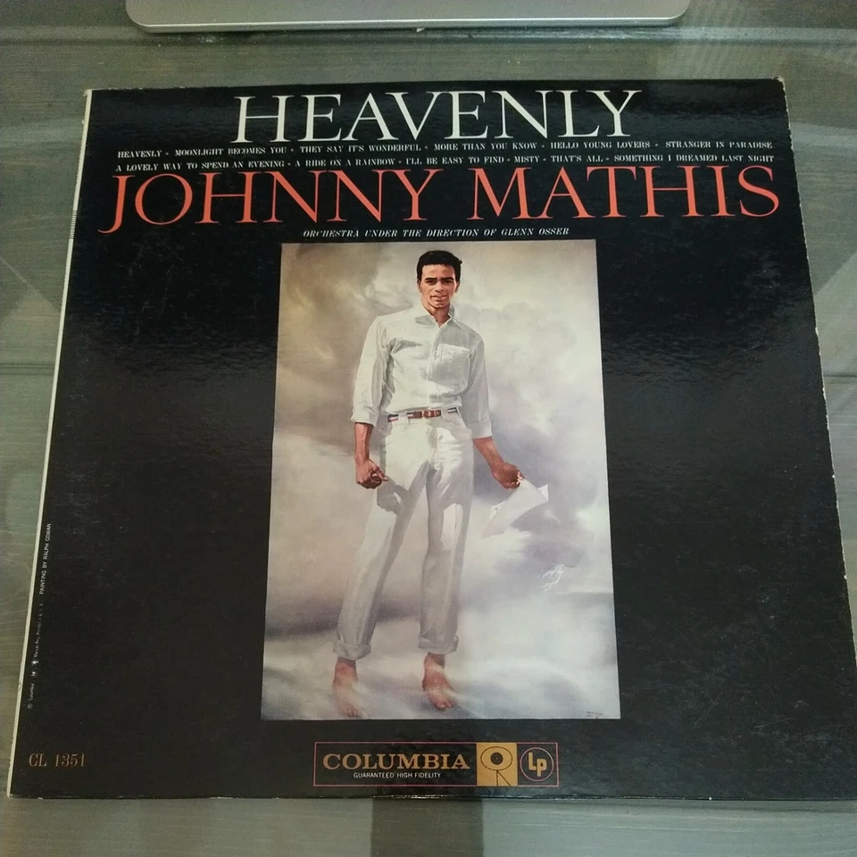 LP Vinyl Records Johnny Mathis-Heavenly LP Columbia CL 1351 Good Condition  - Image 1 of 4