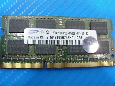 MacBook Pro A1278 Samsung Memory RAM SO-DIMM 2GB PC3-8500S M471B5673FH0-CF8 - Image 1 of 2