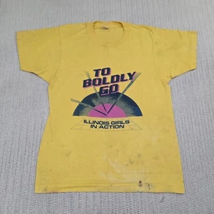 Vintage Screen Stars Girls in Action Shirt Mens Small Single Stitch Star Trek - Picture 1 of 20