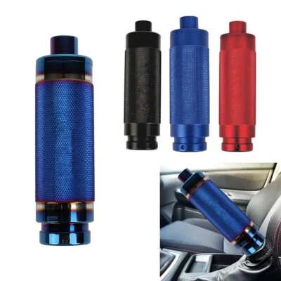 Funda de freno de mano de aluminio para manija de coche cubierta de montaje universal para todos los vehículos  Foto 1 de 4