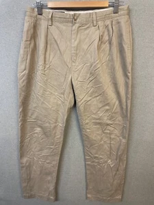 Polo Ralph Lauren Vintage Mens W32 L34 Ethan Khaki Casual Embroidered Logo Pants - Picture 1 of 9