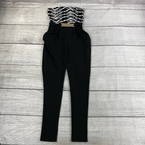 Love J Strapless Tube Top Skinny Leg Jumpsuit Women Size Medium w/ pockets NEW - Picture 1 of 10