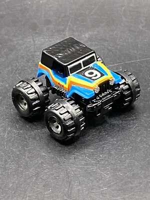 Micro Machines Galoob Jeep Monster Truck Blue 4x4 Covered Jeep Vintage Toy Car - Image 1 of 4