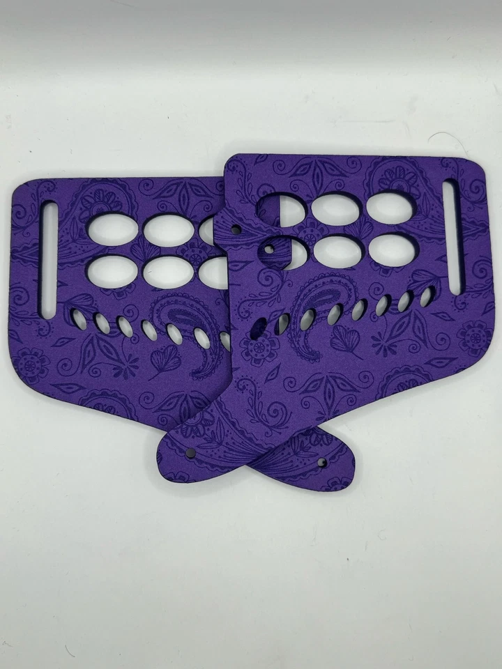 Сменные уши JT Proflex 5 мм из пеноматериала.  Бандана пейсли фиолетовый * Бесплатная доставка - Изображение 1 из 1