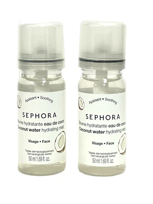 *Sephora Coconut Water Face Hydrating Mist(50ml/1.69oz)Brand New Sealed,Lot Of 2 - Image 1 of 2