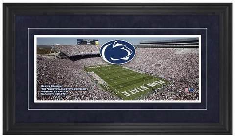 Penn State Nittany Lions Beaver Stadium Gameday Framed Panoramic Cover