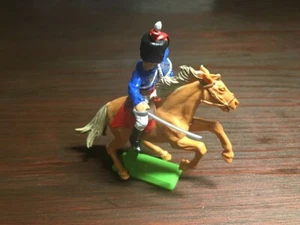 Original Britains Deetail Mounted British Hussar - Napoleonic/ Waterloo - Picture 1 of 1
