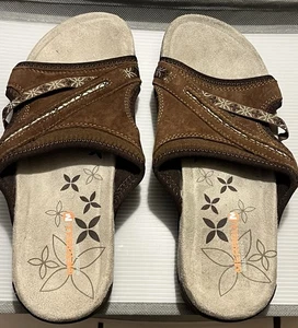 Merrell Terran Slide II - Women's Brown Suede, Dark Earth, Size 7 - Picture 1 of 7