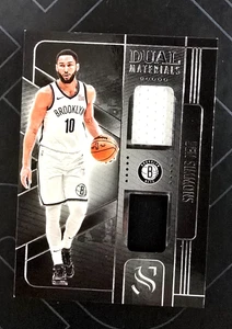 2024-25 Panini Silhouette Ben Simmons Nets Dual Patch (White, Black) DMA-SIM - Bild 1 von 2