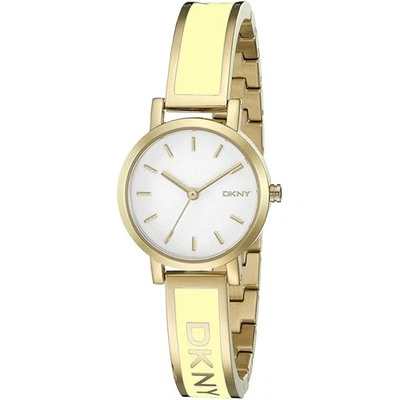 Relógio social feminino DKNY Soho NY2358 quartzo marfim tom dourado pulseira - Imagem 1 de 4