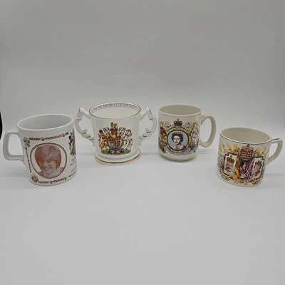 Royal Themed Mugs Cups Vintage Collectible Memorabilia x 4 - Image 1 of 4