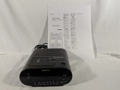 Radio despertador digital Sony Dream Machine ICF-C218 AM FM negro probado Foto 1 de 4