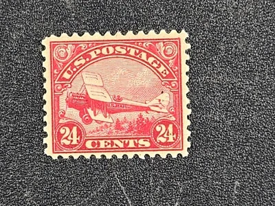 1923 U.S. 24 cent Airmail  - Scott# C6 - MINT, HINGED  stk#IZ1 - Image 1 of 4