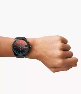 Reloj para hombre Diesel Mega Chief cronógrafo acero inoxidable esfera negra DZ4318 - Imagen 1 de 3