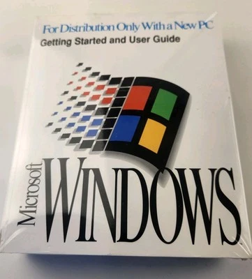 Vintage Sealed Microsoft Windows Manual Instalation Disc - Image 1 of 4