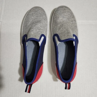 Tommy Hilfiger Zapatos Sin Cordones Talla 3 Gris Azul Rojo Foto 1 de 4