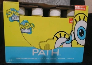 Spongebob SquarePants PATH Water Refillable 16.9 oz CASE 12 Aluminum Bottles - Picture 1 of 11