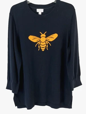 Suéter Joan Rivers Queen Bee Cuello Redondo Talla XL Azul Manga 3/4 A690999 Mujer ZM11 Foto 1 de 4