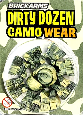 Brickarms Dirty Dozen Camo Wear Pack 12 Wearables - para Minifiguras -NUEVO Foto 1 de 4