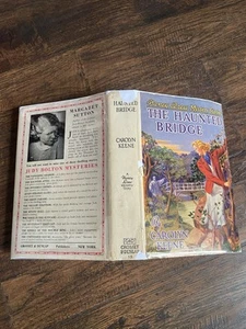 Nancy Drew 15 The Haunted Bridge Early Thick Mystery Book Glossy HBDJ 1940 - Picture 1 of 8