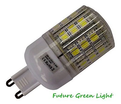 G9 24 SMD LED 240V 3.8W 370LM WHITE (6000K) DIMMABLE BULB WITH COVER ~50W - Image 1 of 2
